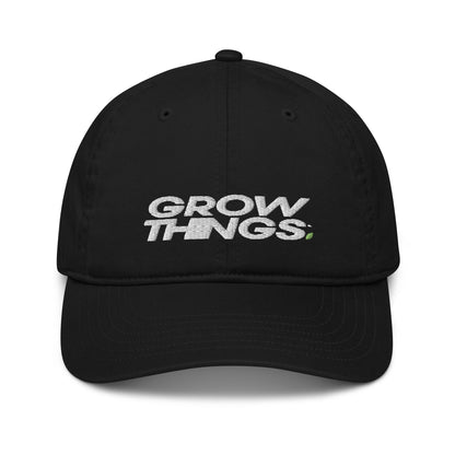 Gorra de papá con logotipo (negra)